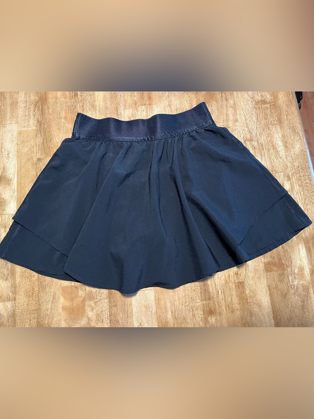 Black athletic golf tennis skort